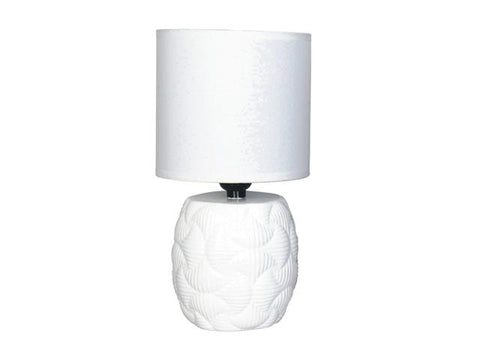 Ceramic Table Lamp With Shade Eclipse White (7550063870176)