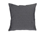 Chambray Cushion With Zipper (Black) (7762521194720)