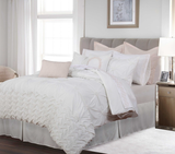 Manoir 6pc Queen White Comforter Set (6229669544116)