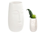 Face Vase Tall Matte White (7602692554976)