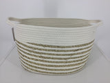 Round Storage Basket, White (6174573363380)