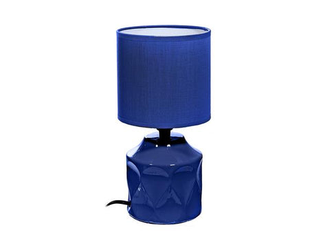 Ceramic Table Lamp With Shade (Navy Blue) (7630637236448)