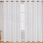 Shelly Sheer Embroidery Curtain 90" (White) (7551924699360)
